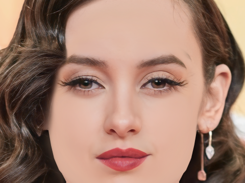 Maria de Nati Head - No Hair - Low poly head for game 3D Модель