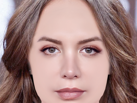 Maria Hervas Head - No Hair - Low poly head for game 3D Model
