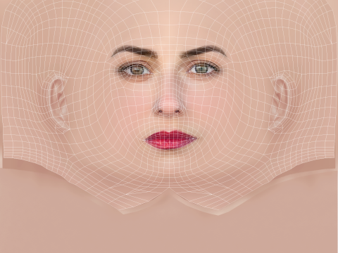 Maria Chiara Giannetta Head - No Hair - Low poly head for game Modelo 3D