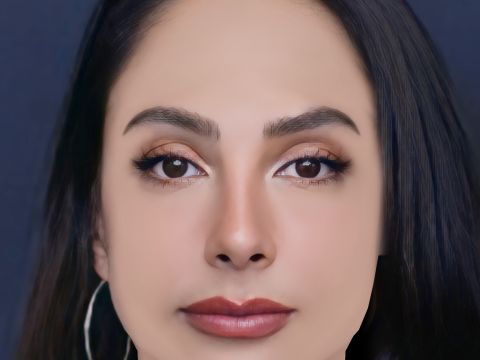 Maria Chacon Head - No Hair - Low poly head for game 3D Model