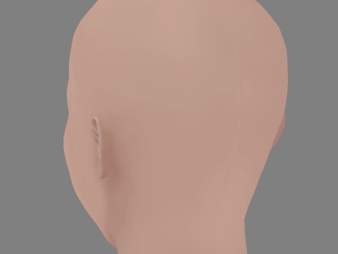 Maria Chacon Head - No Hair - Low poly head for game Modelo 3D