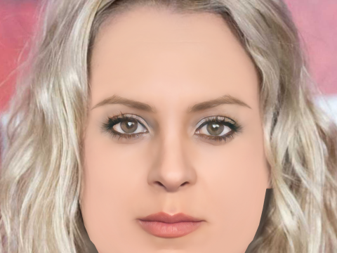 Maggie Civantos Head - No Hair - Low poly head for game 3D Model