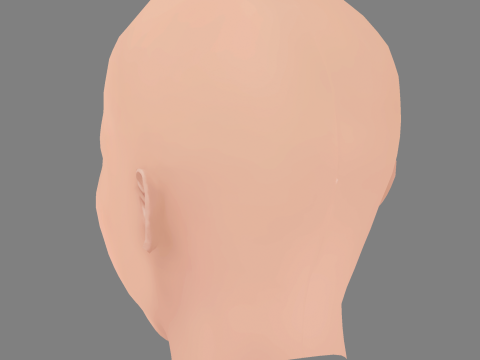 Maggie Civantos Head - No Hair - Low poly head for game Modello 3D