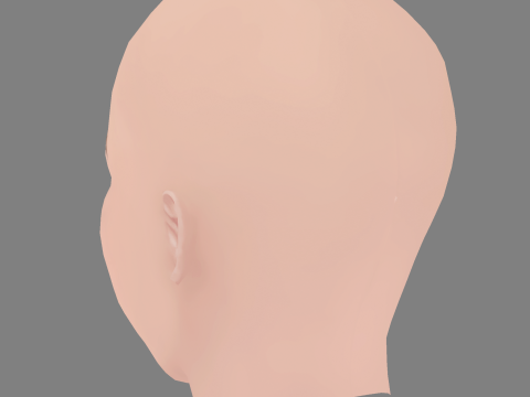 Madison Lintz Head - No Hair - Low poly head for game 3D Модель