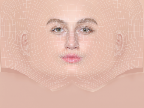 Madison Lintz Head - No Hair - Low poly head for game 3D Модель