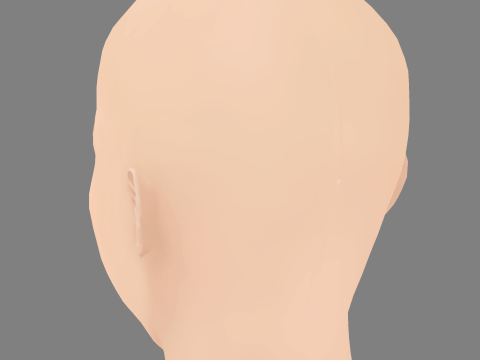 Madison Cheeatow Head - No Hair - Low poly head for game Model 3D