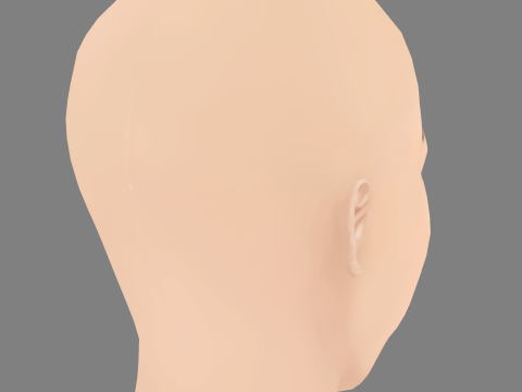 Madison Cheeatow Head - No Hair - Low poly head for game Model 3D