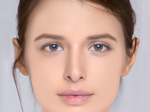 Lyubov Aksyonova Head - No Hair - Low poly head for game 3D Model