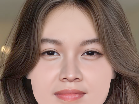 Lucie Zhang Head - No Hair - Low poly head for game 3D 모델