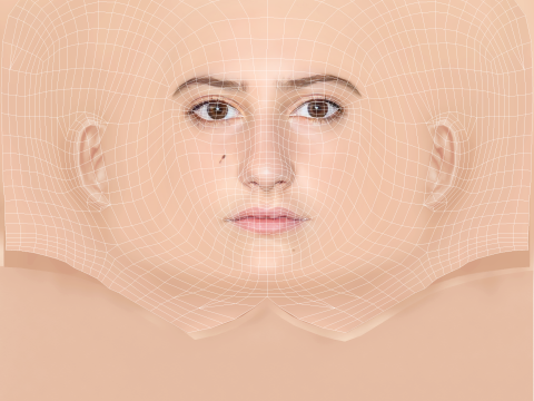 Lola Creton Head - No Hair - Low poly head for game Modèle 3D