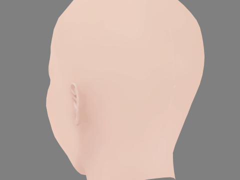 Liv Hewson Head - No Hair - Low poly head for game 3D 模型