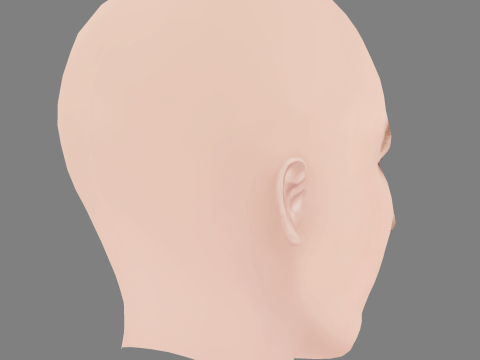 Liv Hewson Head - No Hair - Low poly head for game 3D 模型