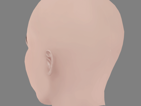 Leticia Sabatella Head - No Hair - Low poly head for game 3D-Modell