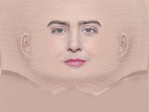 Leticia Sabatella Head - No Hair - Low poly head for game 3D-Modell