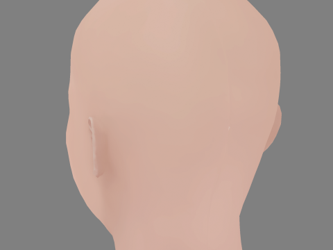 Lea Seydoux Head - No Hair - Low poly head for game Modello 3D