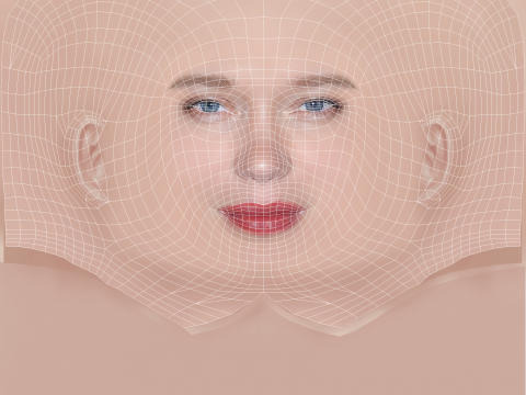 Lea Seydoux Head - No Hair - Low poly head for game Modello 3D