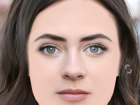 Lara McDonnell Head - No Hair - Low poly head for game 3Dモデル