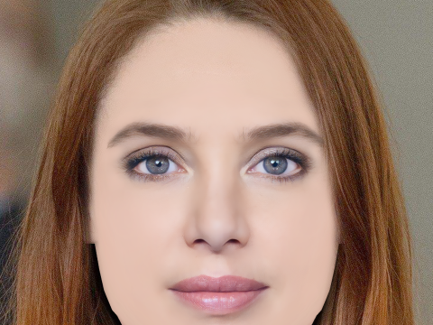 Laetitia Dosch Head - No Hair - Low poly head for game 3D Model