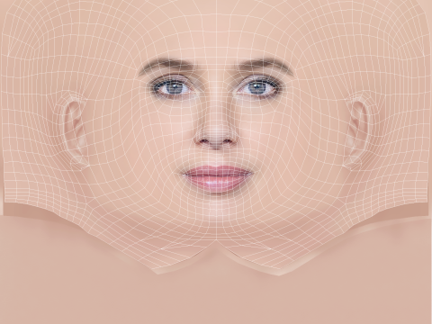 Laetitia Dosch Head - No Hair - Low poly head for game 3D Model