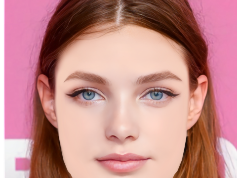 Kristine Froseth Head - No Hair - Low poly head for game 3Dモデル