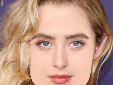 Kathryn Newton Head - No Hair - Low poly head for game 3D Model