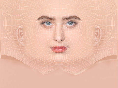 Kathryn Newton Head - No Hair - Low poly head for game 3D Model