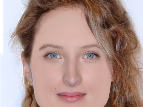 Julia Piaton Head - No Hair - Low poly head for game 3D 모델