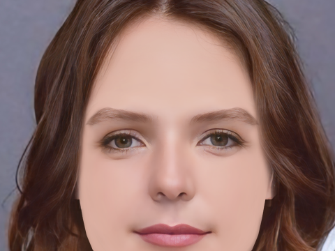 Josephine Japy Head - No Hair - Low poly head for game 3D Model
