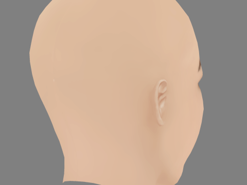 Jodelle Ferland Head - No Hair - Low poly head for game 3D Model