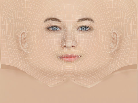 Jodelle Ferland Head - No Hair - Low poly head for game 3D Model