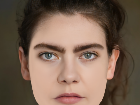 Isobel Jesper Jones Head - No Hair - Low poly head for game 3D Model
