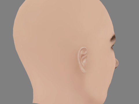 Isobel Jesper Jones Head - No Hair - Low poly head for game 3D 模型