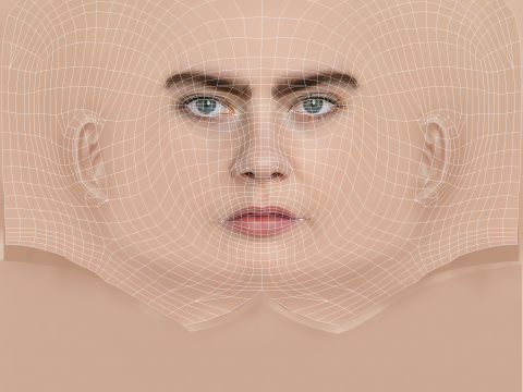 Isobel Jesper Jones Head - No Hair - Low poly head for game 3D 模型