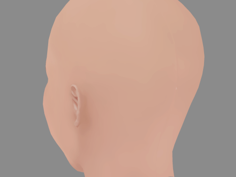 Isla Fisher Head - No Hair - Low poly head for game Modèle 3D