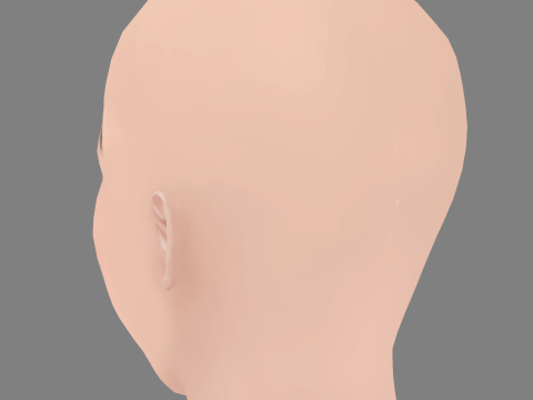 Isis Valverde Head - No Hair - Low poly head for game 3D Model