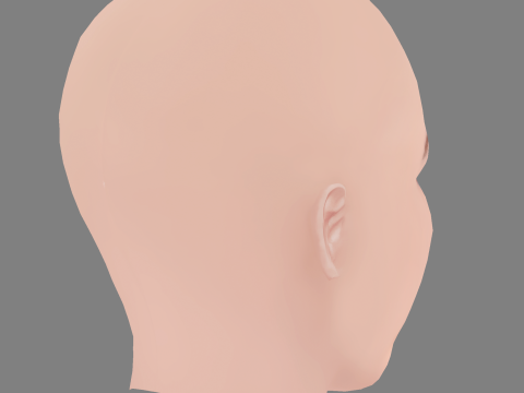 Irina Starshenbaum Head - No Hair - Low poly head for game 3D मॉडल
