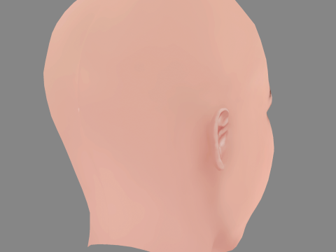 Inma Cuesta Head - No Hair - Low poly head for game 3Dモデル