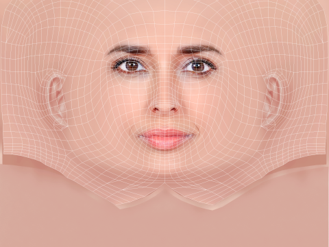 Inma Cuesta Head - No Hair - Low poly head for game 3Dモデル