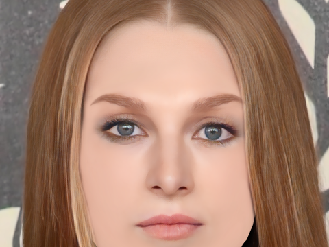 Hunter Schafer Head - No Hair - Low poly head for game 3Dモデル