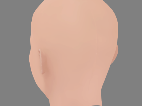 Hunter Schafer Head - No Hair - Low poly head for game 3D Модель