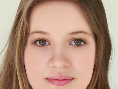 Holly Barrett Head - No Hair - Low poly head for game 3Dモデル