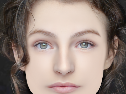 Hannah Monson Head - No Hair - Low poly head for game Modèle 3D