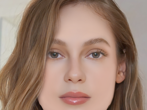 Hannah Dodd Head - No Hair - Low poly head for game 3D Model