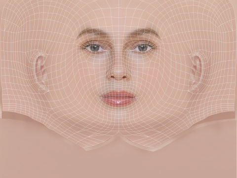 Hannah Dodd Head - No Hair - Low poly head for game Modèle 3D