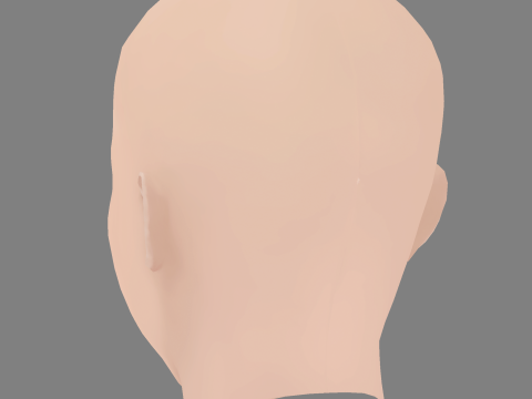 Greta Fernandez Head - No Hair - Low poly head for game 3D-Modell