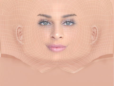 Grazi Massafera Head - No Hair - Low poly head for game 3D Model