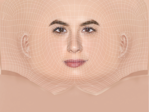 Giulia Michelini Head - No Hair - Low poly head for game 3D-Modell