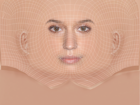 Gideon Adlon Head - No Hair - Low poly head for game Model 3D
