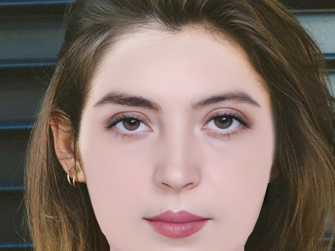 Garance Marillier Head - No Hair - Low poly head for game 3D Model