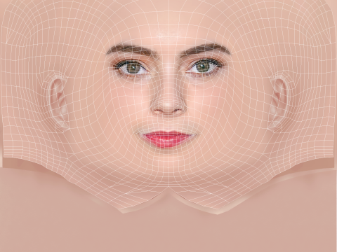 Freya Tingley Head - No Hair - Low poly head for game Modèle 3D